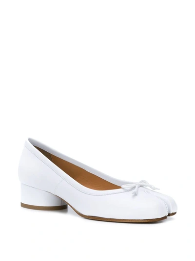 Maison Margiela Tabi Ballerina Pumps In White