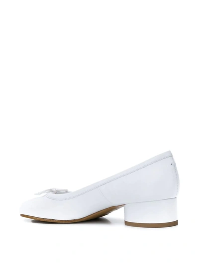 Maison Margiela Tabi Ballerina Pumps In White