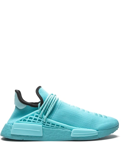 Shop Adidas Originals By Pharrell Williams X Pharrell Williams Nmd Human Race "aqua" Sneakers In Blue