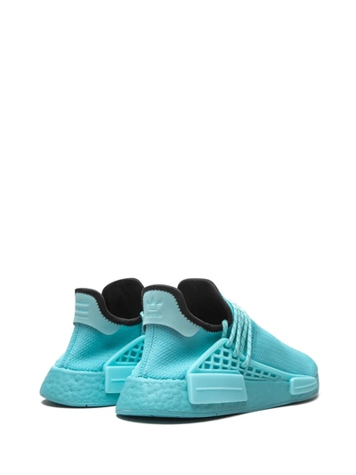 Shop Adidas Originals By Pharrell Williams X Pharrell Williams Nmd Human Race "aqua" Sneakers In Blue