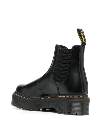 Dr. Martens' Dr. Martens 2976 Quad Leather Platform Chelsea Boots In Black