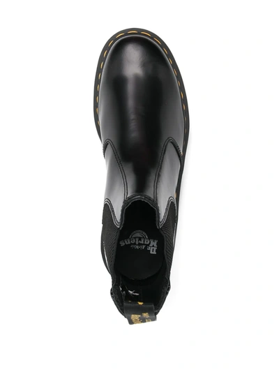 Dr. Martens' Dr. Martens 2976 Quad Leather Platform Chelsea Boots In Black