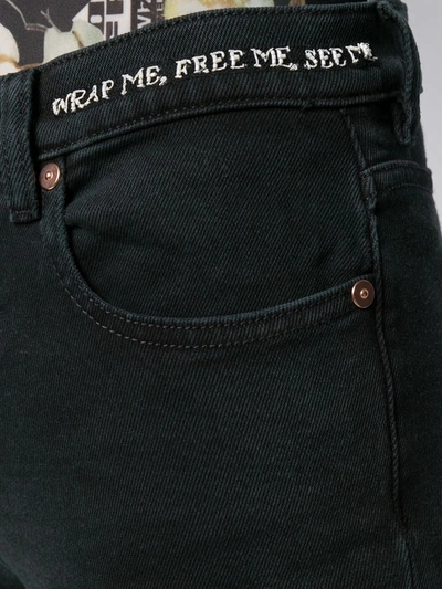 SLIM-FIT POEM DETAIL JEANS