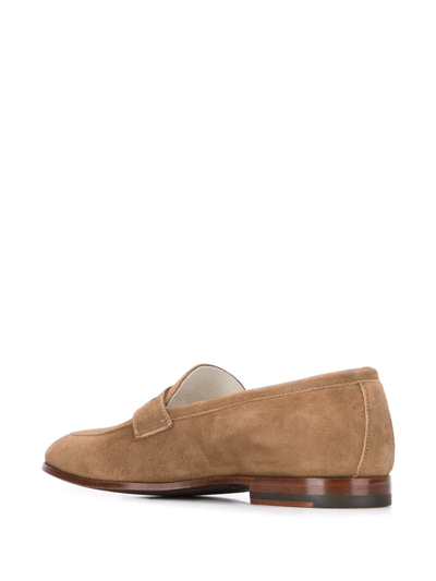 Scarosso Marzio Moro Slip-on Loafers In Brown