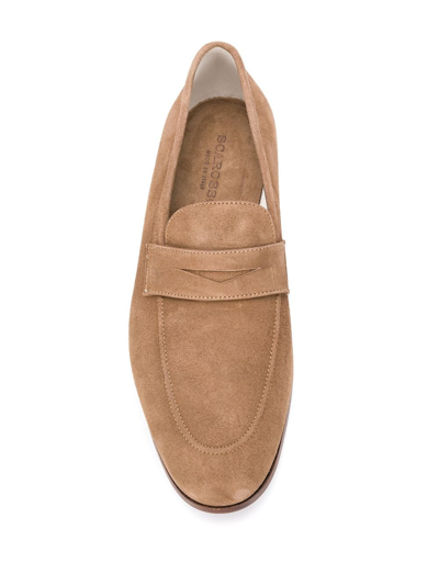 Scarosso Marzio Moro Slip-on Loafers In Brown