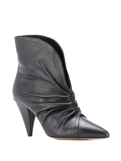 Shop Isabel Marant Pointed Ankle Boots In Black