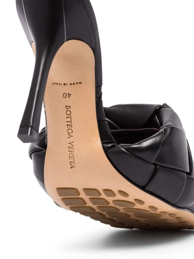Shop Bottega Veneta Bv Lido 120mm Intrecciato Sandals In Black