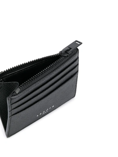 Shop Sandro Top Zipped Wallet In Black