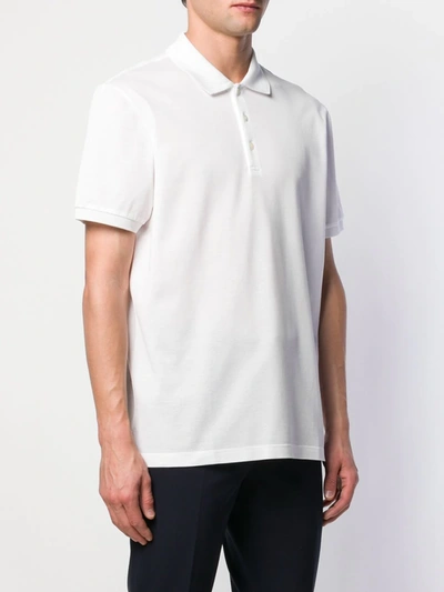 Shop Ferragamo Classic Polo Shirt In White