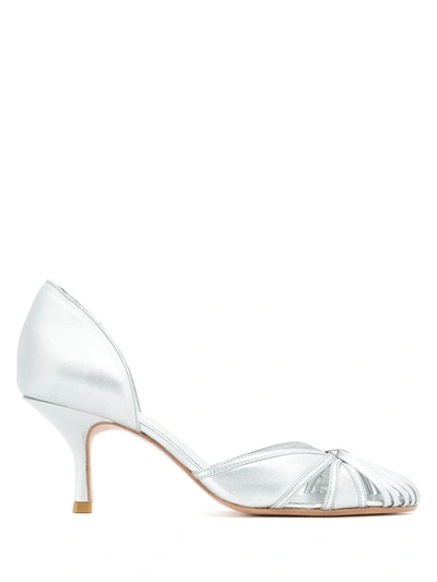 Shop Sarah Chofakian Sarah Pumps In Silver