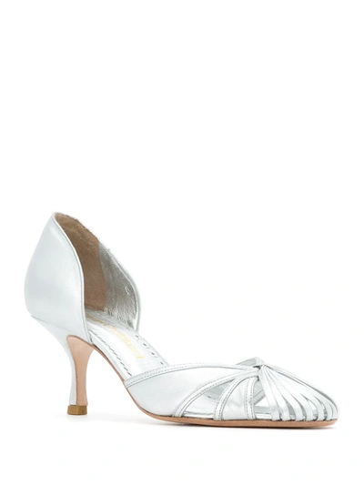 Shop Sarah Chofakian Sarah Pumps In Silver