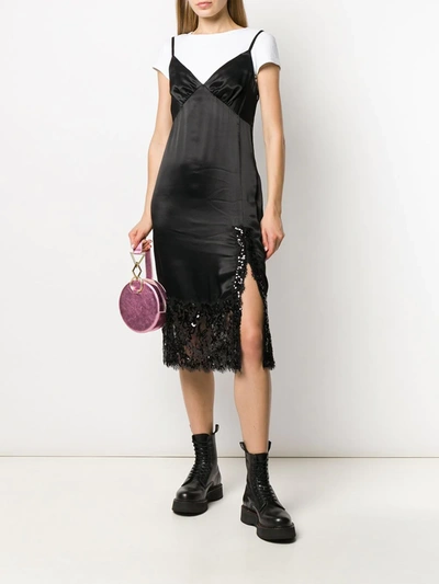 Shop Michael Michael Kors Sequin Embellished Slip Dress In Black