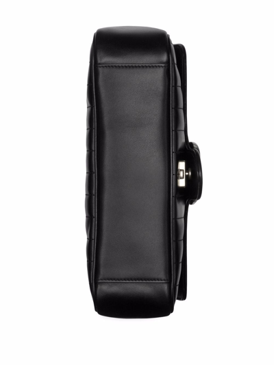 Gucci Gg Marmont Small Matelasse Leather Shoulder Bag In Black