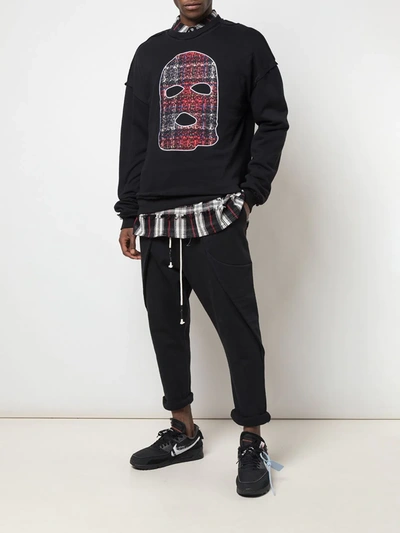 Mostly Heard Rarely Seen Hide And Seek Print Sweatshirt In Black