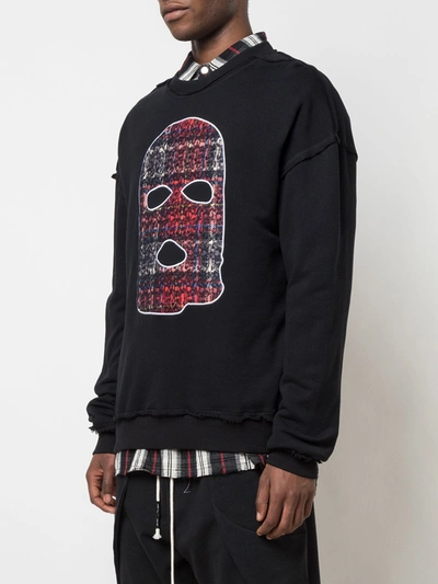 Mostly Heard Rarely Seen Hide And Seek Print Sweatshirt In Black