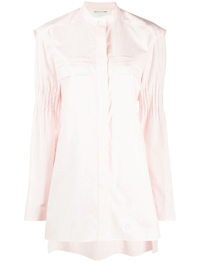 Shop Alyx Cote D'azur Smocked Shirt In Pink