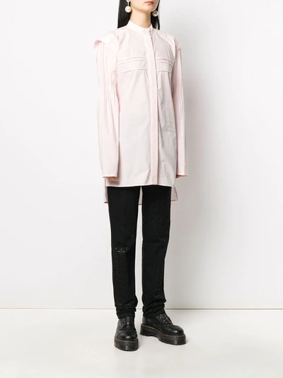 Shop Alyx Cote D'azur Smocked Shirt In Pink