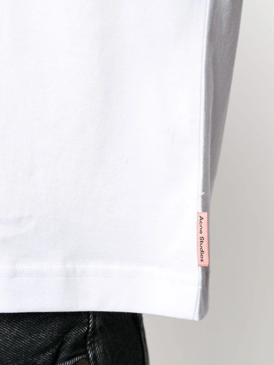 Shop Acne Studios Mock Neck T-shirt In White