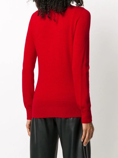 Shop Philipp Plein Crystal-skull Sweater In Red