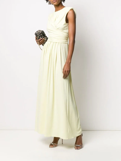 Isabel Marant Guciene Jersey Midi Dress In Yellow
