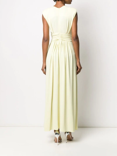 Isabel Marant Guciene Jersey Midi Dress In Yellow