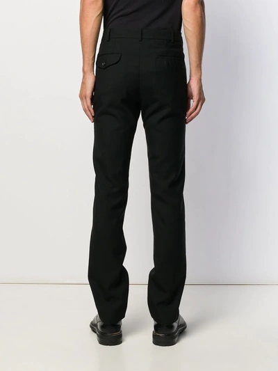 Shop Comme Des Garçons Homme Deux Turn-up Cuff Trousers In Black