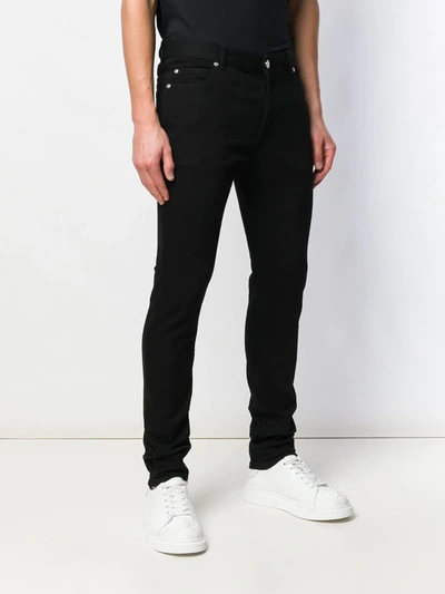 Shop Balmain Skinny Fit Jeans In Black