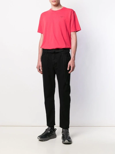 Shop Off-white Belted Loose-fit Jeans In Black