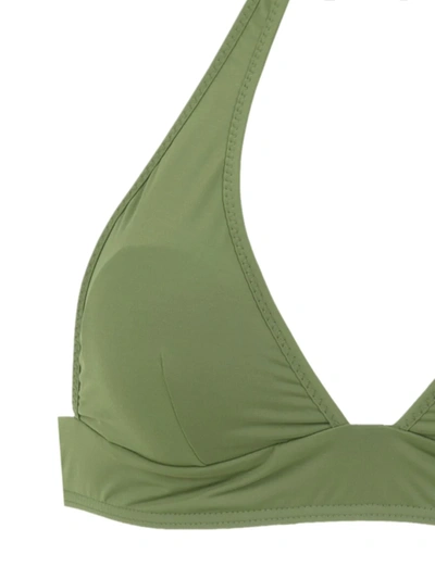 Shop Amir Slama Plain Bikini Set In Green