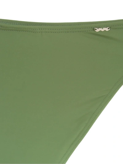 Shop Amir Slama Plain Bikini Set In Green
