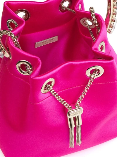 Shop Jimmy Choo Bon Bon Mini Bag In Pink