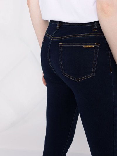Michael Michael Kors High-rise Skinny Jeans In Blau