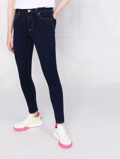 Michael Michael Kors High-rise Skinny Jeans In Blau