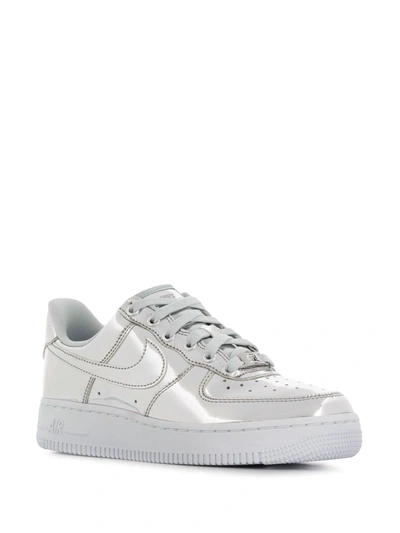 Shop Nike Air Force 1 Sp "metallic Chrome" Sneakers In Silver