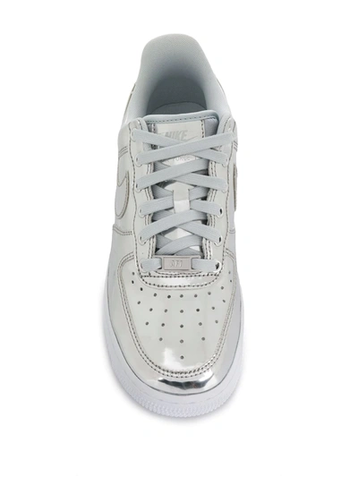 Shop Nike Air Force 1 Sp "metallic Chrome" Sneakers In Silver