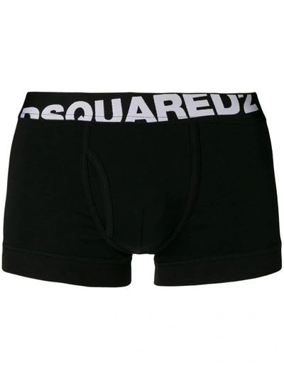 Shop Dsquared2 Logo Waistband Boxers In Black