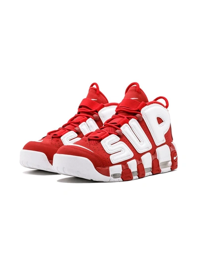 Shop Nike X Air More Uptempo "suptempo" Sneakers In Red