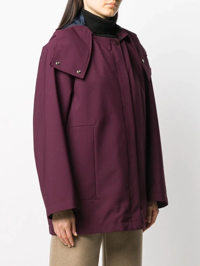 Shop Marni Short Hooded Jacket In Red
