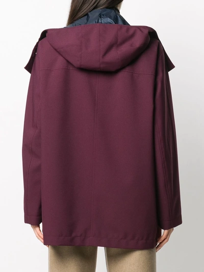 Shop Marni Short Hooded Jacket In Red