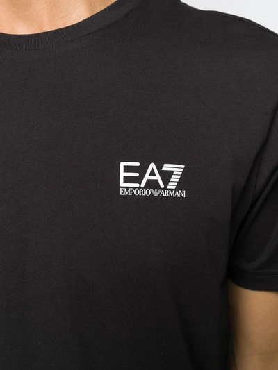 EA7 EMPORIO ARMANI LOGO T恤 - 黑色