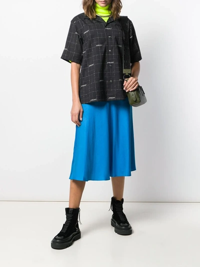 Shop Ambush Check Short Sleeve Shirt In Black