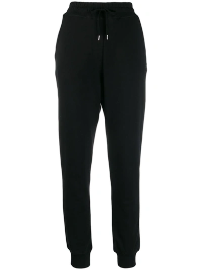 Shop Vivienne Westwood Anglomania Logo-embroidered Jogging Bottoms In Black