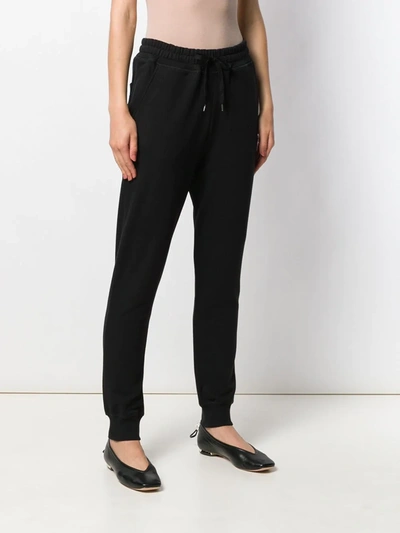 Shop Vivienne Westwood Anglomania Logo-embroidered Jogging Bottoms In Black