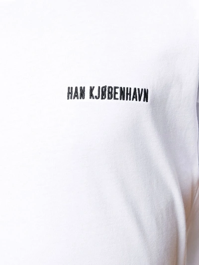 HAN KJØBENHAVN LOGO刺绣圆领T恤 - 白色