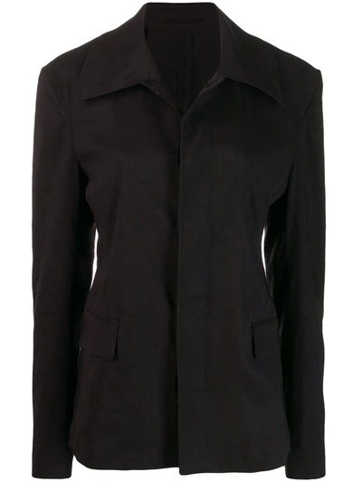 Shop Golden Goose Short Trench Coat In Black