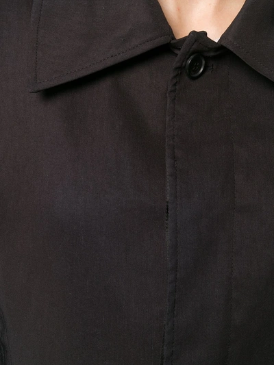 Shop Golden Goose Short Trench Coat In Black