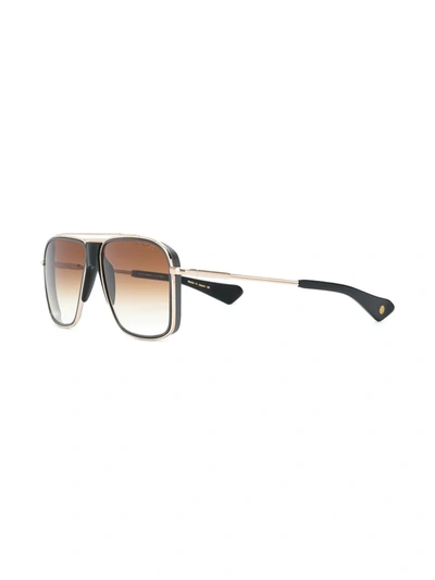 Shop Dita Eyewear Initiator Sunglasses In Brown