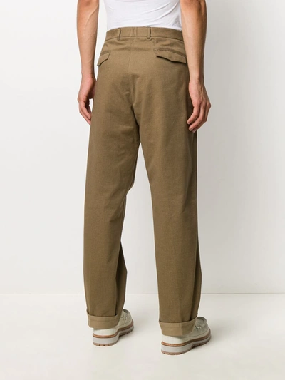 Shop Haider Ackermann Straight-leg Trousers In Brown