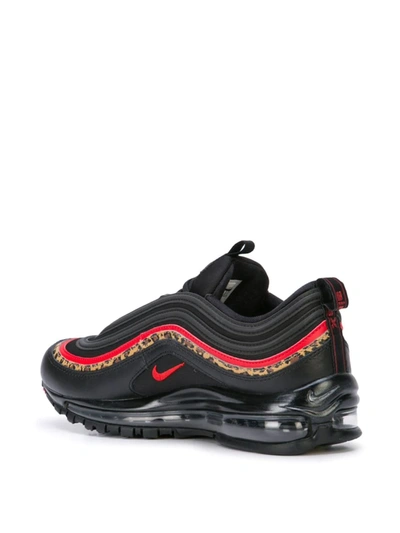 Nike Air Max 97 Leather And Mesh Sneakers In Black