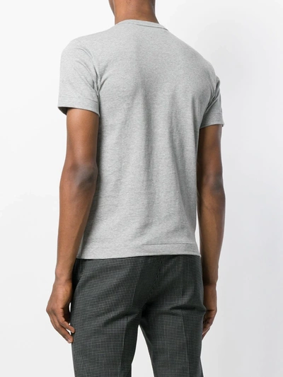 Comme Des Garçons Play Melange Grey Cotton T-shirt  Grey Comme Des Garcons Play Uomo M In Grey